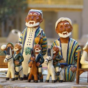 Traditionelle handgemachte Tonfiguren
