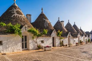 Traditionelle Trulli in Alberobello 