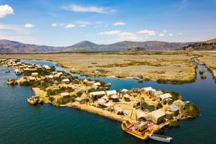 Schwimmenden Uros Inseln