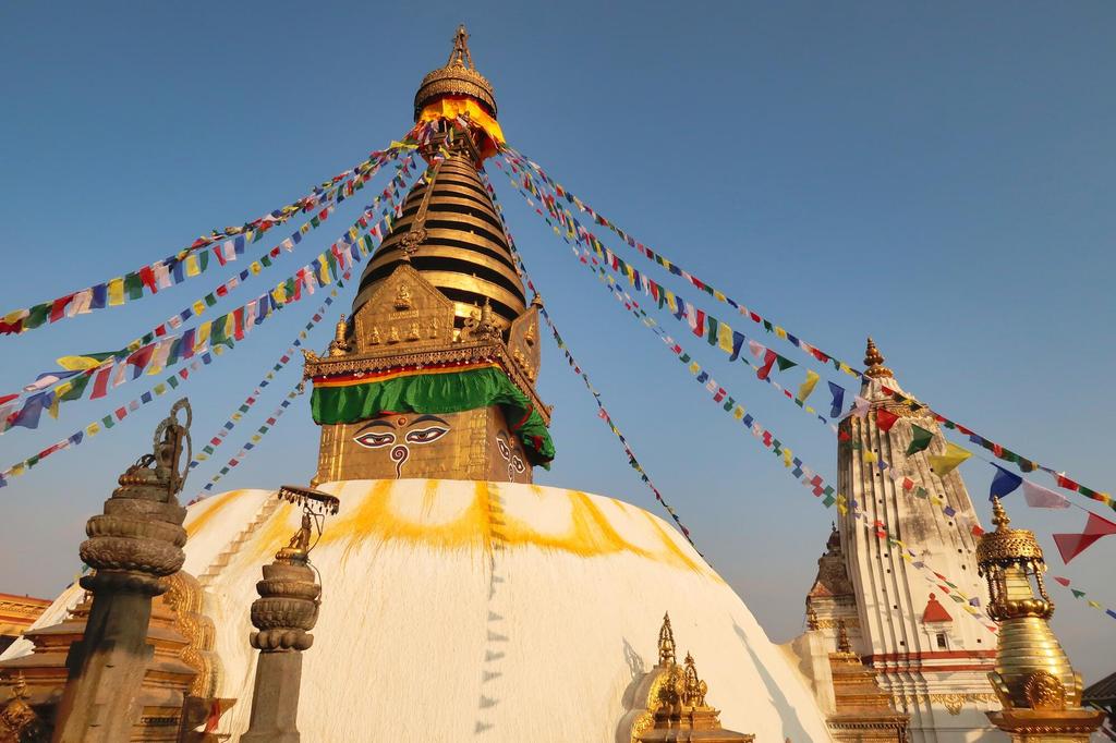 Die buddhistische Swayambhunath-Stupa in Nepal