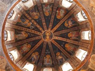 Deckenbemalung in der Chora Kirche