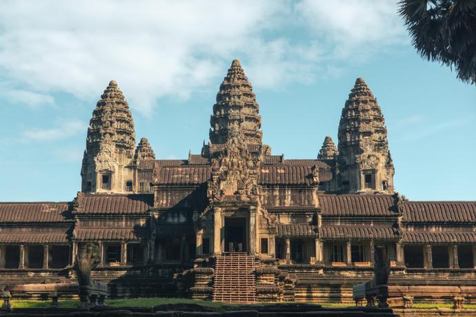 Blick auf den Angkor Wat in Kambodscha