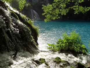 Wasserspiel im Nationalpark Pltivicer Seen
