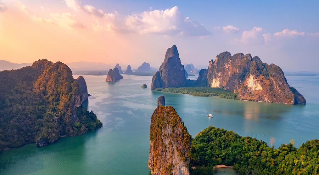 Sonnenuntergang Phang Nga Bucht
