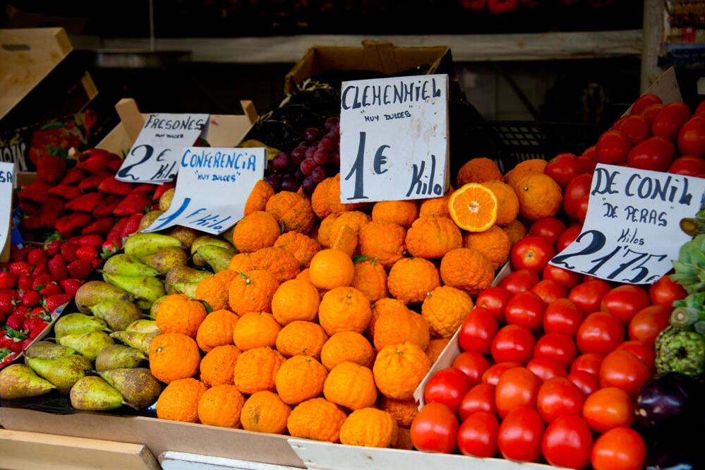 Obst auf einem Markt in Cádiz 