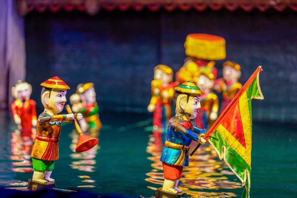 Traditionelles Wasserpuppentheater