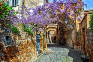 kleine Gassen in der Stadt Orvieto