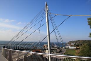 Die moderne Hängebrücke; Sassnitz