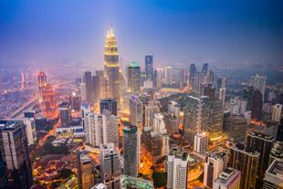 Kuala Lumpur bei Nacht 