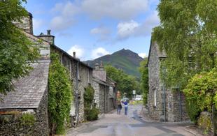Grasmere village in der Grafschaft Cumbria