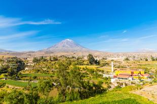 Blick auf den Vulkan bei Arequipa
