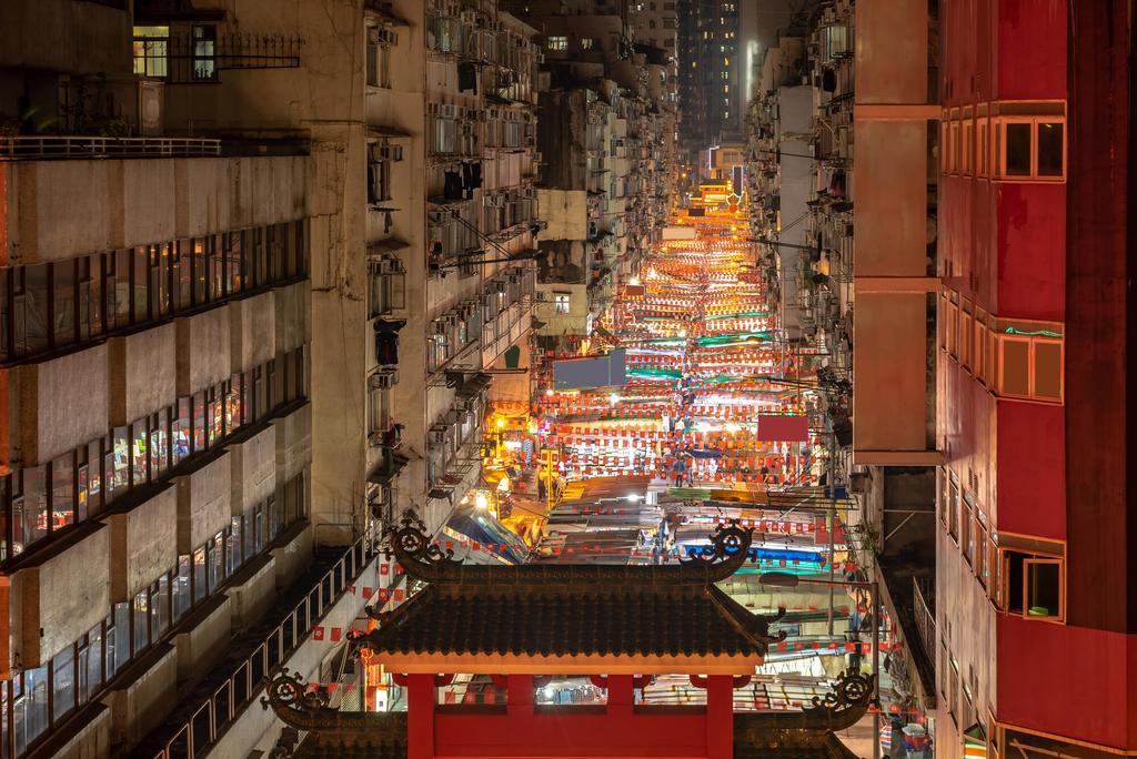 Nachtmarkt in Hongkong