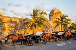 Pferdekutschen in Cartagena