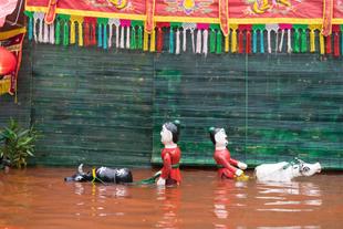 Traditionelles Wasserpuppentheater 