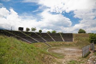 Hellenistisches Theater in der archäologischen Stätte Dion