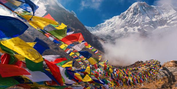 Annapurna Gebetsflaggen Nepal