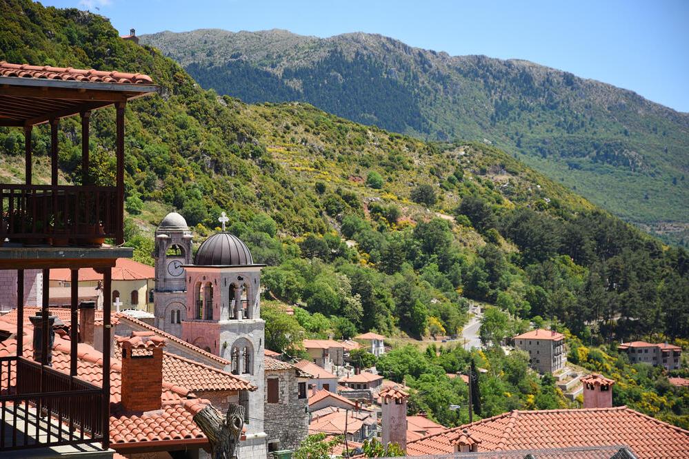 Ausblick an der Aghia Kyriaki Kirche 