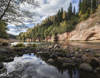 Der Gauja Nationalpark im Herbst
