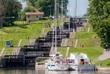 Schleusentreppe im Göta Kanal