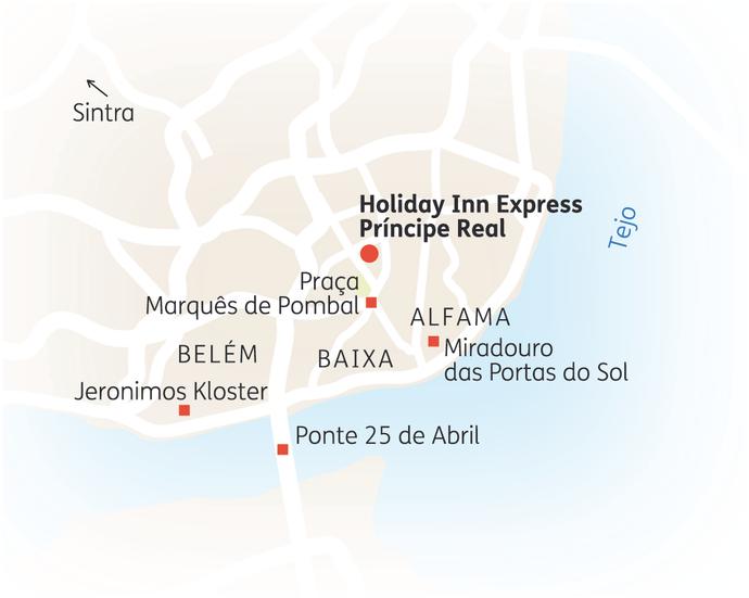 Reiseroute der 5-tägigen Lissabon Reise