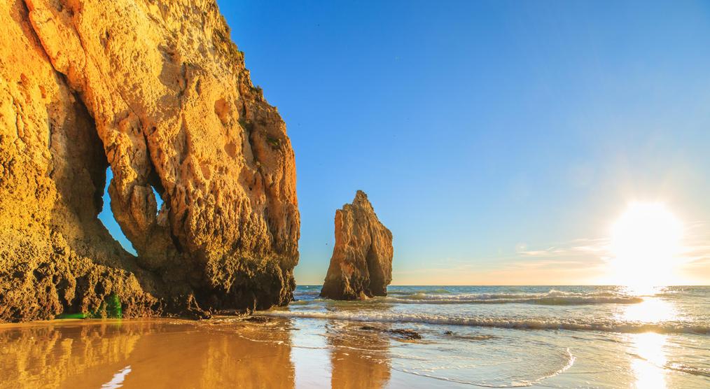 Meerblick Küste Algarve Portugal Reisen 