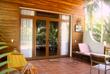 Terrasse eines Bungalows