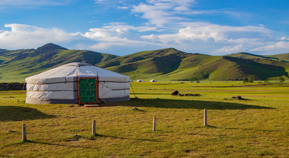 Eine traditionelle Jurte auf einer Mongolei Reise