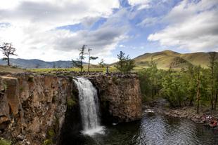 Wasserfall im Orkhon Valley