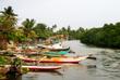 Boote im Fischerdorf Negombo