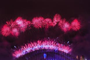 Feuerwerk an Silvester 