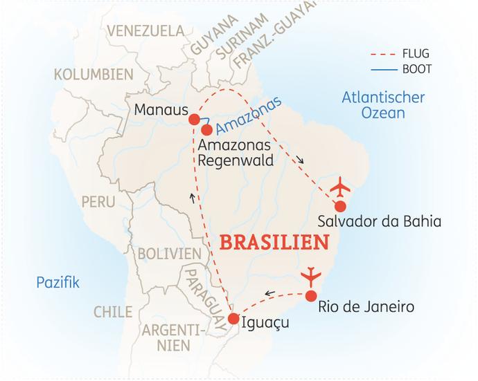 15 Tage Brasilien Rundreise Höhepunkte 2020