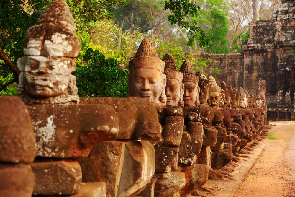 Gesichter im Bayon Tempel