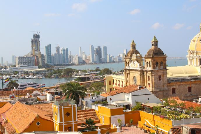 Blick auf die Altstadt von Cartagena