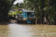 Boot auf dem Mekong Delta