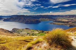 Blick auf den Lake Wanaka vom Roys Peak