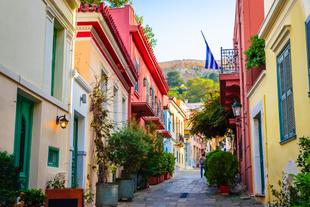 Straße in Plaka 
