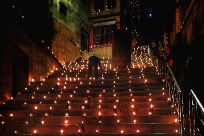 Dev Diwali-Fest in Indien