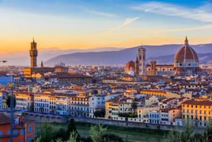 Florenz bei Sonnenuntergang