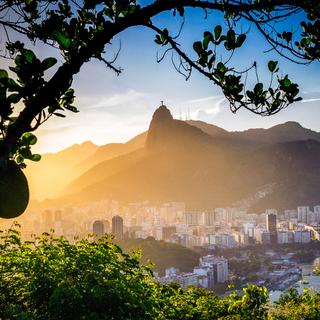 Blick auf Rio de Janeiro mit Cristo Redentor