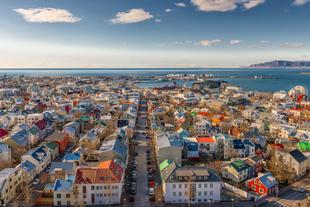 Reykjavik von oben 