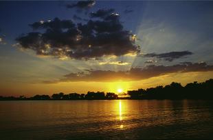 Okavango Delta Sonnenuntergang
