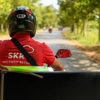 Fahrt mit einem Tuk-Tuk in Vietnam