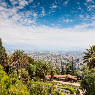 Blick auf Santiago 