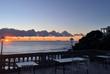 Ausblick bei Sonnenuntergang