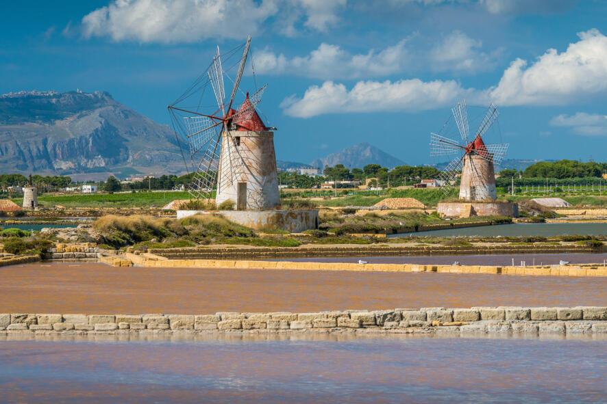 Salinen in der Nähe von Marsala