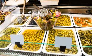 Olivenstand im Mercat Central