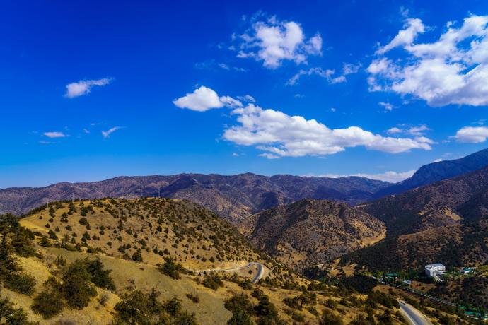 faszinierende Aussicht über den Zaamin-Nationalpark in Usbekistan