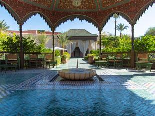 Innenhof im Jardin Secret in Marrakesch