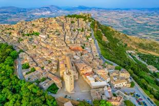 Erice aus der Vogelperspektive 