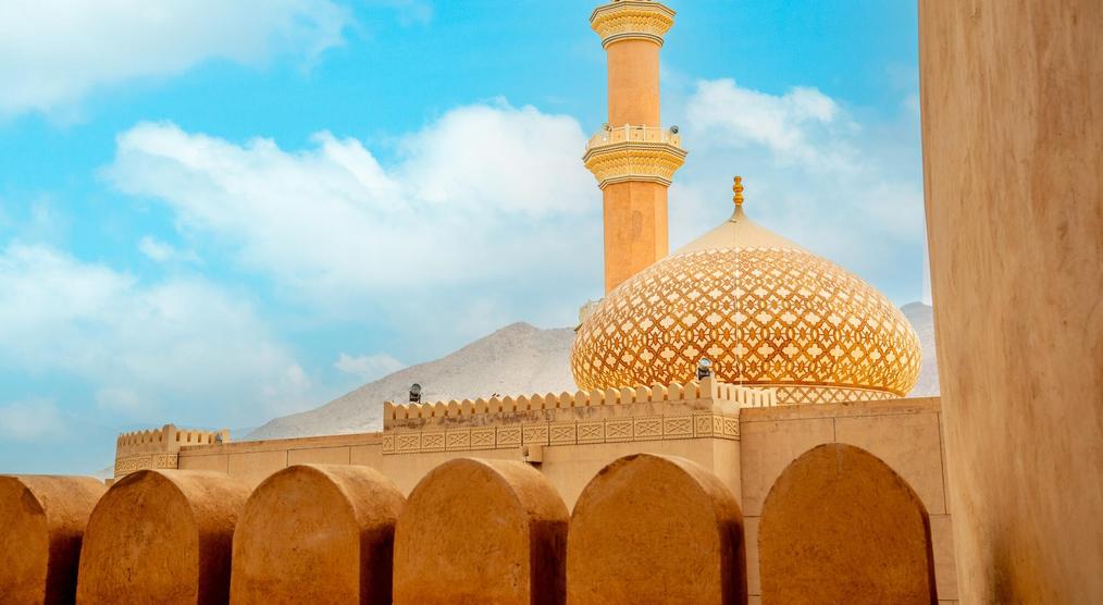 Al Qala'a Mosque mit Nizwa Burg